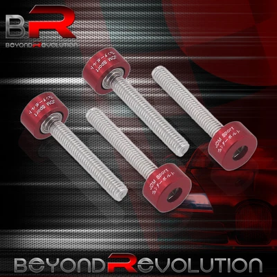 $13.99 • Buy For B Series B16 B18 JDM Sport 4Pc 6mm Metric Distributor Cam Cup Washer Kit Red