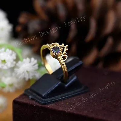 14K Solid Gold Mystic Topaz Wedding Ring Vintage Stone Ring Engagement Rings • $18.70