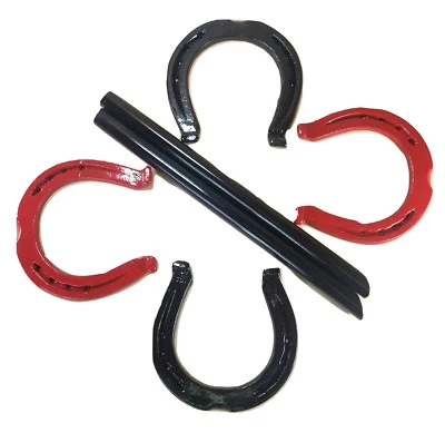 $69.99 • Buy Horseshoe Clydesdale Pitching Game W/ Stakes Cast Iron Backyard Gift Family Fun