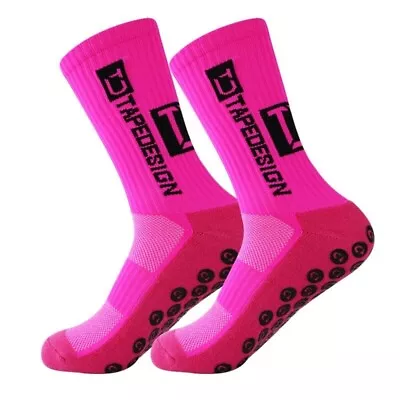 Anti Slip Socks Sport Grip Socks Football Soccer Baseball Basketball Unisex  TD • $5.99