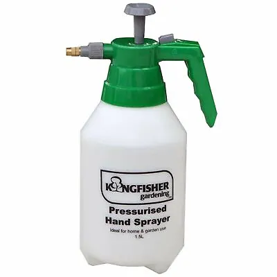 1.5L Pump Action Hand Pressure Sprayer Pump Gun Garden Weed Water Plant • £7.49