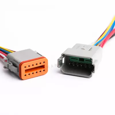 £21.99 • Buy Deutsch 2,3,4,6,8,12 Pin Electrical Wire Connector Plug Kit With Cable DT06 DT04