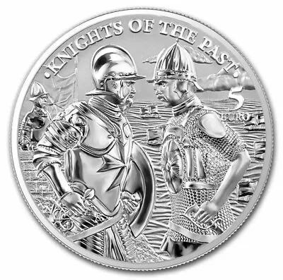 2022 Malta Knights Of The Past 5 Euro 1oz 9999 Silver BU Germania Mint • $63.50