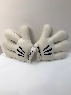 Disneyland 10  White Mickey Mouse Plush Costume Gloves Hands (Unisex) • $16.99