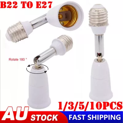 1/10x B22 To E27 Extension Extender LED Light Bulb Lamp Adapter Socket Converter • $12.69