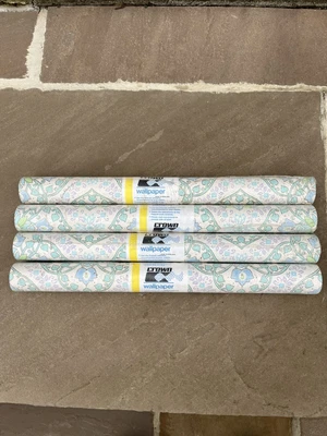 Original Vintage Retro 1960s 1970s Wallpaper Kitsch Price Per Roll Rare Crown 💙 • £20