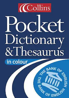 Collectif : Collins Pocket Dictionary And Thesaurus Expertly Refurbished Product • £3.29