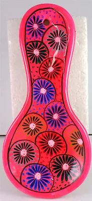 Mexican Folk Art SPOON REST Holder PINK Kitchen Hand Painted Clay Pottery PP001 • $18.95