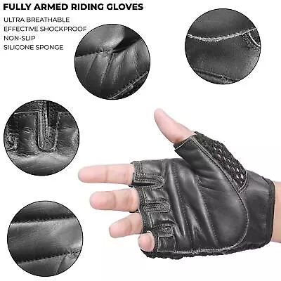 Leather Mesh Weight Lifting Training Cycling Driving Wheelchair All Sports Glove • $25.63