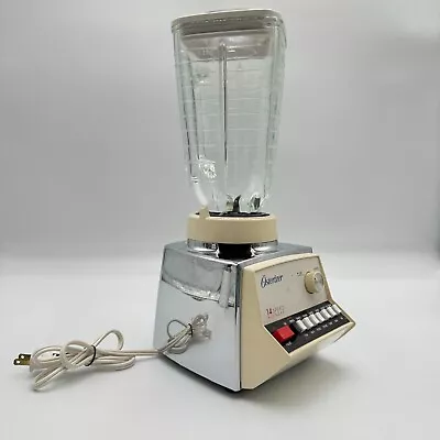 Vintage Osterizer 14 Speed Blender Glass Stainless Steel Finish • $24.61