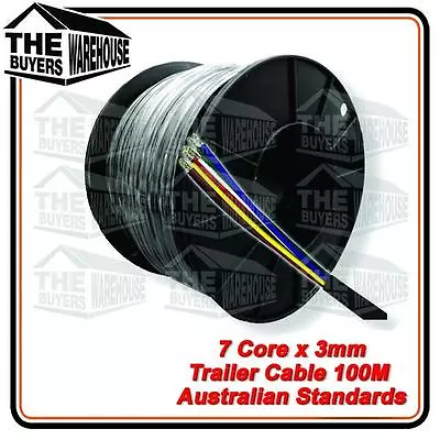 7 Core 30 Metre Automotive Cable 4X4 Car Truck Trailer Caravan Boat 3mm  • $99