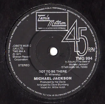 Michael Jackson - Got To Be There / Rockin' Robin (7  RE) • £18.49
