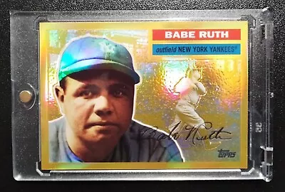 2010 Topps Babe Ruth SP Factory Gold Refractor Short-Print #2/3 RARE MINT🔥 • $179.99