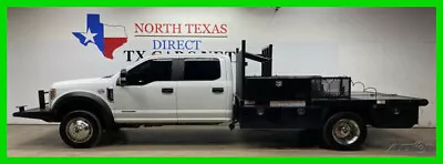 2019 Ford Super Duty F-550 DRW F550 4WD DRW Diesel Flat Bed Gin Pole Crew Keyles • $45990