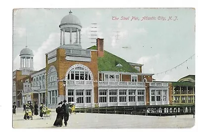 The Steel Pier Atlantic City NJ 1909 Postcard • $2.35