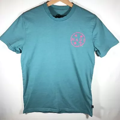 Maui And Sons Adult Unisex Medium Blue Short Sleeve Shirt • $9.75