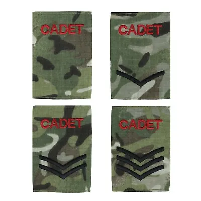 Cadet Rank Slides Btp Acf Ccf Mtp Multicam Army Military Force Multi-terrain • £2.99