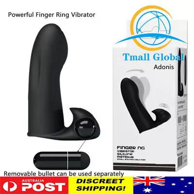 Finger Vibrator Women Bullet Sex Toys Clitoral Massager Female Masturbation Vibe • $26.95