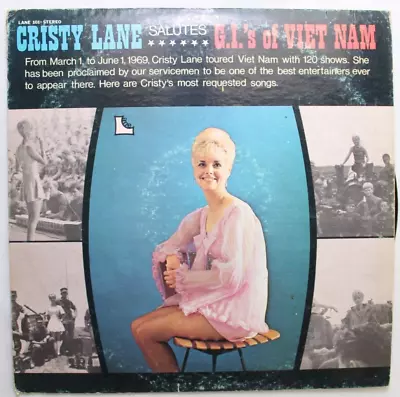 CHRISTY LANE SALUTES G.I.'s OF VIET NAM LP 12  VINYL RECORD *MULTIPLE SIGNATURES • $41.65