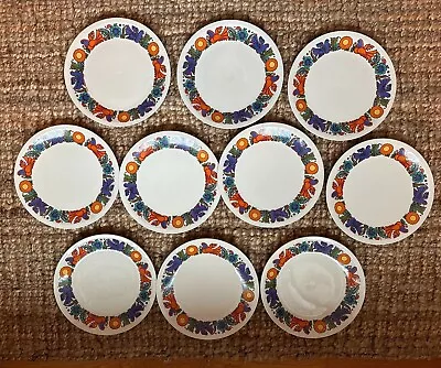 Vintage Villeroy & Boch ACAPULCO LUNCHEON PLATE 9 1/2  Blue Stamp - 10 Available • $20