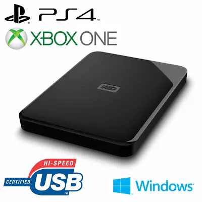 Western Digital 1TB Elements USB 3.0 Portable Hard Drive For PS4 Xbox One PC Mac • $129