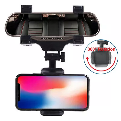 New Universal Car Rear-view Mirror Mount Stand Holder Cradle For Cell Phone GPS • $6.98