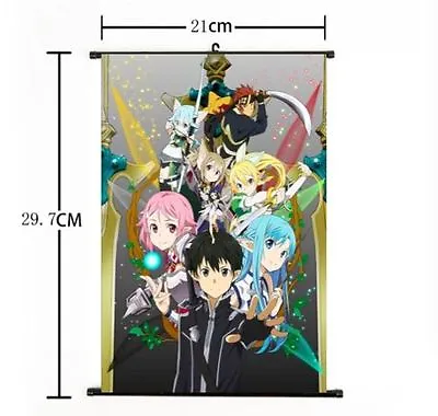 Hot Anime Sword Art Online Wall Poster Scroll Home Decor Cosplay 186 • $5.12