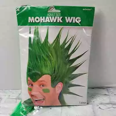 Amscan Green Mohawk Wig Without Packaging Fan Gear Halloween St Patrick's Day • $15