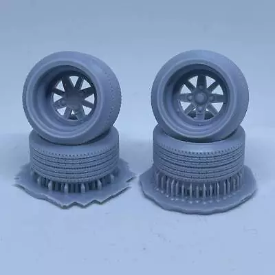 1/18 Scale 14 Inch Wheel M3 Pulling Tire Set Deep Rim • $53.35