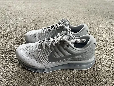 Nike Air Max 2017 Pure Platinum Wolf Grey White 849559-009 Men's Size 10 • $109.99