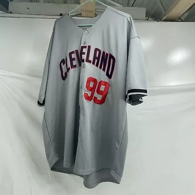 Men's Cleveland Indian's Rick Vaughn #99 Stitched Jersey Size 3xl Free Shipping • $69.90