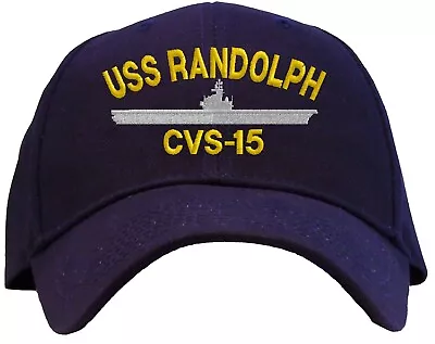 USS Randolph CVS-15 Embroidered Baseball Cap - Available In 3 Colors • $17.95