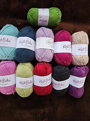 Lot Of (11) Knit Pick Mixed Fingering And Sport Yarn Different Colors • $23