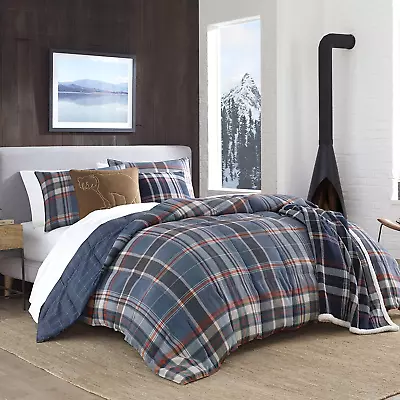 - Twin Comforter Set Reversible Down Alt Bedding With Matching S... • $194.99
