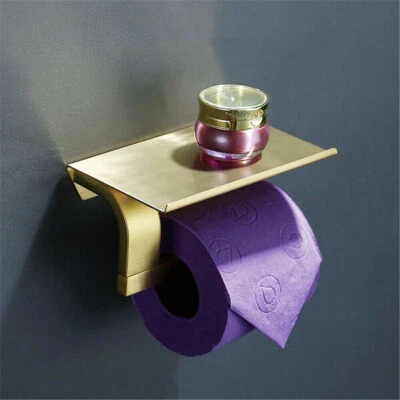 $25.99 • Buy SUS 304 Toilet Bathroom Wall Mounted Roll Paper Box Tissue Phone Holder Storage