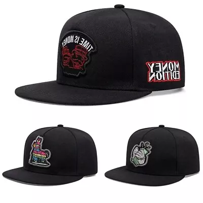 Money Baseball Cap Snapback Flat Peak Hip Hop Rap Classic Sport Dollar Llama • £9.95