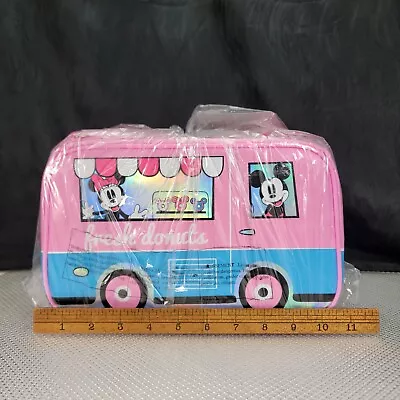 Mickey & Minnie Mouse Pink Lunchbox Soft Sided Pink Motorhome Fresh Donuts New • $24.95