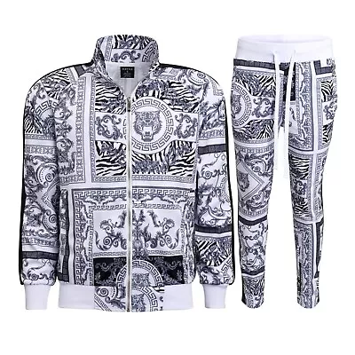 MEN'S Luxury Tiger Track Pants & Jacket Jogging Track Suit Set  S~5X   ST552EY • $24.99
