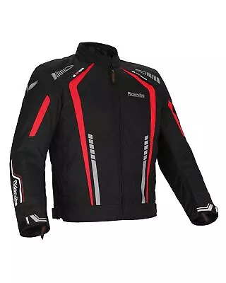 Men's Nylon And Mesh Motorcycle Red Jacket • $89.95