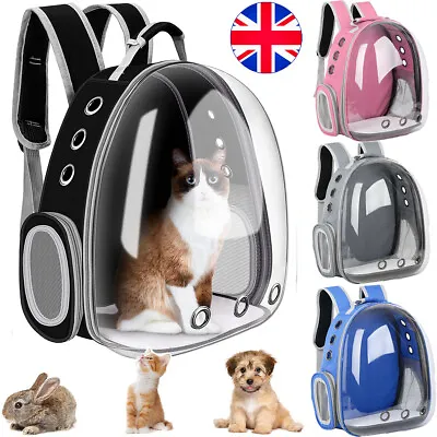 £18.47 • Buy Astronaut Window Dog Cat Carrier Breathable Transparent Backpack Pet Travel Bag