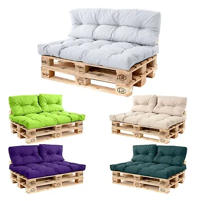Garden Outdoor Tufted Water Resistant Euro Pallet Size Cushions • £49.97