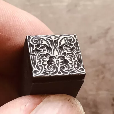 £12 • Buy Letterpress Adana Printing Solid Cast Metal Art Deco Ornament