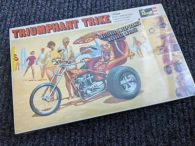 REVELL 1968 TRIUMPHANT TRIKE  1:8th Scale  MODEL KIT *  Large 3 Wheel Motorcycle • $250