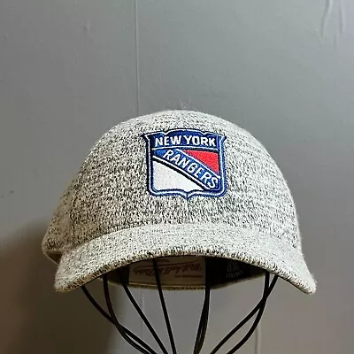 New York Rangers Hat Small Grey Embroidered Mitchell & Ness Fitted Baseball Cap • £9.99