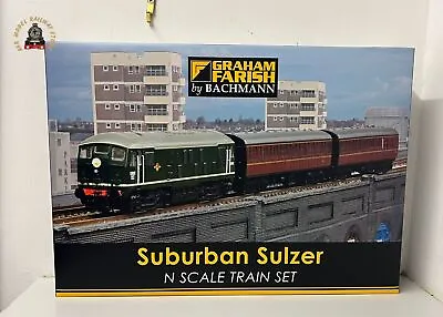 Graham Farish 370-062 N Gauge Suburban Sulzer Train Set • £209