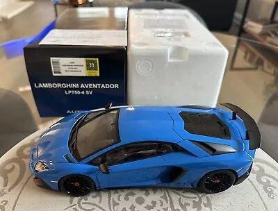 1/18 AUTOart Lamborghini Aventador SV Lemans Blue 74559 • $234.99