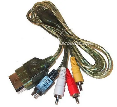 Xbox S-Video Cable - AV A/V High Performance Composite RCA SVideo Cord US Seller • $4.99