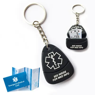 Responder Keychain USB PLUS Medical Alert ID. Custom Engrave 10 Lines & 2GB USB • $39.95