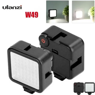 Ulanzi W49 Mini 6000K 49LED Camera Phone Video Light Dimmable 800LM Photo Lamp • £8.99