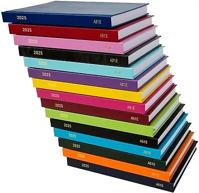 2025 A4 A5 A6 Day To Page Or Week To View Diary Full Year Planner Desk Hardback • £7.99